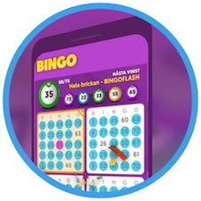 Bingo i mobilen hos Lyckost