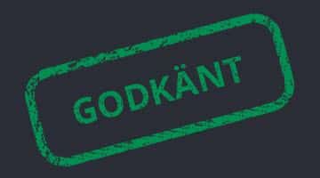 Stämpel: godkänt