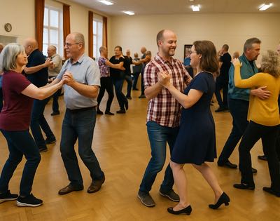 Människor som dansar dansbingo