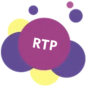 Runda bubblor med texten RTP i den största bubblan i mitten.